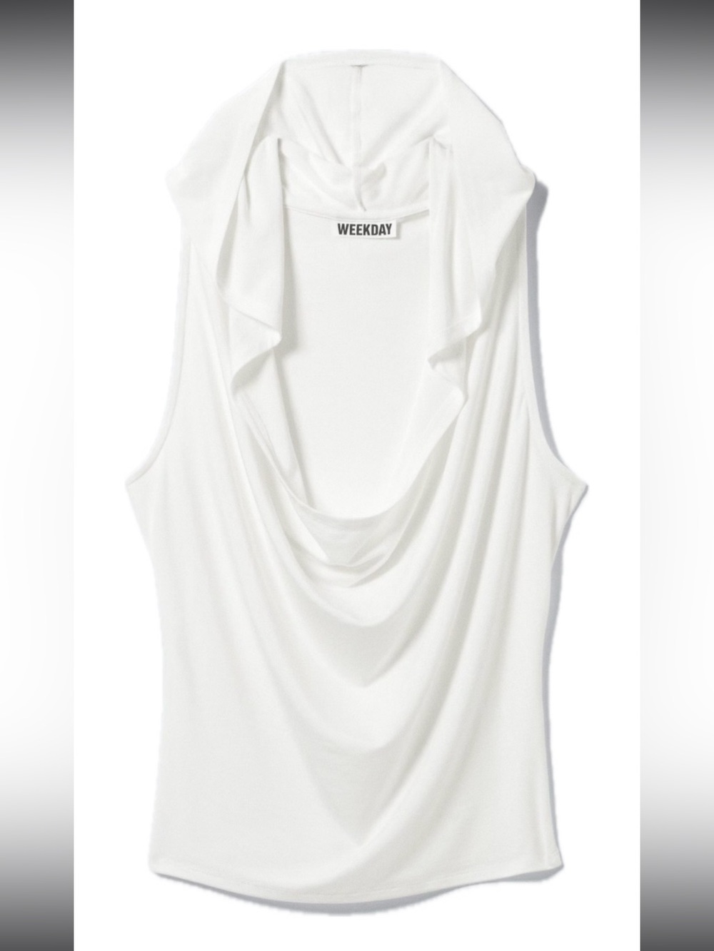 Weekday hooded cowl neck tank